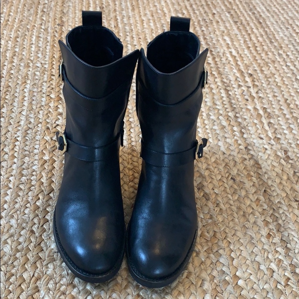 Cole Haan black leather Booties